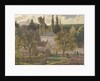 House in the Hermitage, Pontoise, 1873 by Camille Pissarro