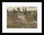 House in the Hermitage, Pontoise, 1873 by Camille Pissarro