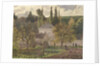 House in the Hermitage, Pontoise, 1873 by Camille Pissarro