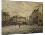 Place Maubert, Paris, 1888 by Emmanuel Lansyer