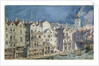 Fire at the Pont aux Meuniers in 1621 by Theodor Josef Hubert Hoffbauer