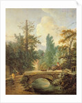 Peasant and her Donkey Crossing a Bridge, 1775 by Jean-Baptiste Huet