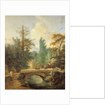 Peasant and her Donkey Crossing a Bridge, 1775 by Jean-Baptiste Huet