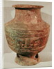 Lei wine vase decorated with a taotie design, from Pao-Chia-Chuang, Zhengzhou, Henan, Shang Dynasty, 16th-15th century BC by School Chinese