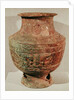 Lei wine vase decorated with a taotie design, from Pao-Chia-Chuang, Zhengzhou, Henan, Shang Dynasty, 16th-15th century BC by School Chinese