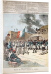 The French Flag Entering Abomey by Henri Meyer