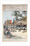 The French Flag Entering Abomey by Henri Meyer