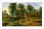 The Farmyard by Jan the Younger Brueghel