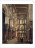 Interior of the Mosque of El Mooristan in Cairo by Adrien Dauzats