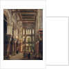 Interior of the Mosque of El Mooristan in Cairo by Adrien Dauzats