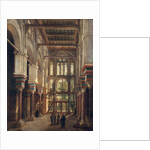 Interior of the Mosque of El Mooristan in Cairo by Adrien Dauzats