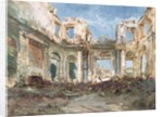 The Chateau de Saint-Cloud after the Fire by Pierre Tetar van Elven