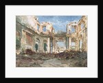 The Chateau de Saint-Cloud after the Fire by Pierre Tetar van Elven