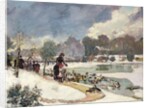 Ducks in the Bois de Boulogne by Emile Antoine Guillier