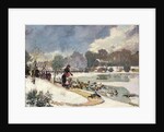 Ducks in the Bois de Boulogne by Emile Antoine Guillier