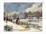 Ducks in the Bois de Boulogne by Emile Antoine Guillier