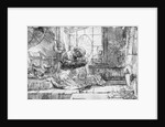 The Holy Family with a cat, 1654 by Rembrandt Harmensz. van Rijn