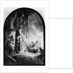 The Great Raising of Lazarus by Rembrandt Harmensz. van Rijn