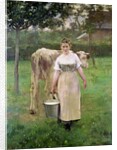 Manda Lametrie, The Farm Maid, 1887 by Alfred Roll