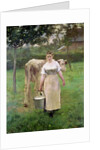 Manda Lametrie, The Farm Maid, 1887 by Alfred Roll