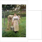Manda Lametrie, The Farm Maid, 1887 by Alfred Roll