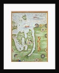 Fol.10v Map of Scandinavia and Northern Russia by Guillaume Le Testu