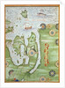 Fol.10v Map of Scandinavia and Northern Russia by Guillaume Le Testu