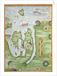 Fol.10v Map of Scandinavia and Northern Russia by Guillaume Le Testu