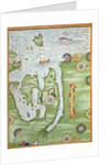 Fol.10v Map of Scandinavia and Northern Russia by Guillaume Le Testu