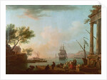 Sea Port, Sunrise, 1757 by Claude Joseph Vernet