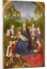 Virgin and Child with Saints, left hand panel from the Diptych of Jean du Cellier, c.1490 by Hans Memling
