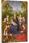 Virgin and Child with Saints, left hand panel from the Diptych of Jean du Cellier, c.1490 by Hans Memling