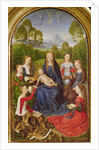 Virgin and Child with Saints, left hand panel from the Diptych of Jean du Cellier, c.1490 by Hans Memling