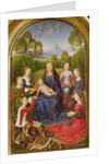 Virgin and Child with Saints, left hand panel from the Diptych of Jean du Cellier, c.1490 by Hans Memling