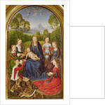 Virgin and Child with Saints, left hand panel from the Diptych of Jean du Cellier, c.1490 by Hans Memling