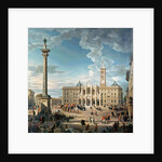 The Piazza Santa Maria Maggiore, 1752 by Giovanni Paolo Pannini or Panini