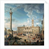 The Piazza Santa Maria Maggiore, 1752 by Giovanni Paolo Pannini or Panini