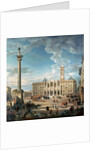 The Piazza Santa Maria Maggiore, 1752 by Giovanni Paolo Pannini or Panini