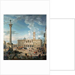 The Piazza Santa Maria Maggiore, 1752 by Giovanni Paolo Pannini or Panini