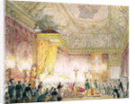 The Chapel of Rest of Louis XVIII at the Tuileries by Jean-Baptiste Isabey
