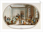 Maximilien de Robespierre injured in the antechamber of the Comite de Salut Public, 10 Thermidor An II by French School