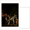 Resurrection of Lazarus by Michelangelo Merisi da Caravaggio