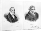 Esprit Auber and Ludwig van Beethoven by Auguste Bry