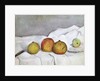 Fruit on a Cloth, c.1890 by Paul Cezanne