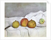 Fruit on a Cloth, c.1890 by Paul Cezanne