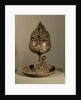 Censer in the shape of the cosmic mountain 'po-shan-lu' held up by a man seated on a monster by School Chinese