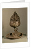 Censer in the shape of the cosmic mountain 'po-shan-lu' held up by a man seated on a monster by School Chinese