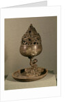Censer in the shape of the cosmic mountain 'po-shan-lu' held up by a man seated on a monster by School Chinese