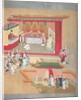 Emperor Hui Tsung practising with the Buddhist sect Tao-See, from a History of the Emperors of China by Chinese School