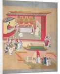 Emperor Hui Tsung practising with the Buddhist sect Tao-See, from a History of the Emperors of China by Chinese School
